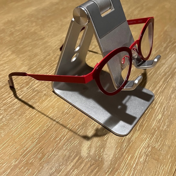 Red Fossette Anne & Valentin glasses - Picture 2 of 6